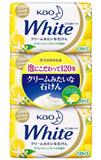 花王KAO White清新柑橘香皂 黃色130g 3塊裝