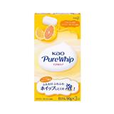 花王pure whip柑橘香純植物泡沫滋潤保濕香皂90g（3個入）