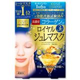 高絲kose 6效高濃度黃金果凍彈力面膜（骨膠原）4片