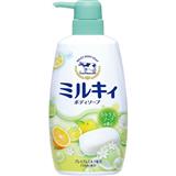 COW BRAND牛乳石鹸 清甜柚香味沐浴露 按壓式550ML