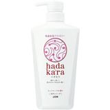 日本獅王hadakara沐浴露純玫瑰花香500ml
