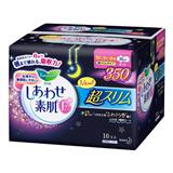 花王Laurier F幸福素肌超薄 特多量夜用35CM长 有翼10片入