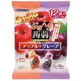 日本ORIHIRO蒟蒻啫喱苹果味和葡萄味  12個入
