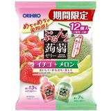 日本RIHIRO蒟蒻啫喱草莓味和蜜瓜味 12個入