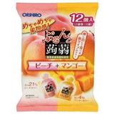 日本ORIHIRO蒟蒻啫喱蜜桃味和芒果味 12個入
