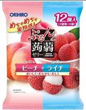 日本RIHIRO蒟蒻啫喱蜜桃味和荔枝味 12個入