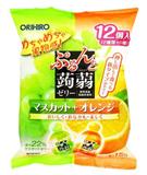 Orihiro蒟蒻啫喱青提味6个和橙子味6个12個入