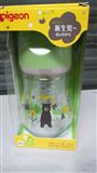 日本 Pigeon貝親新生兒母乳實感寬口徑玻璃奶瓶防脹氣160ml 小熊