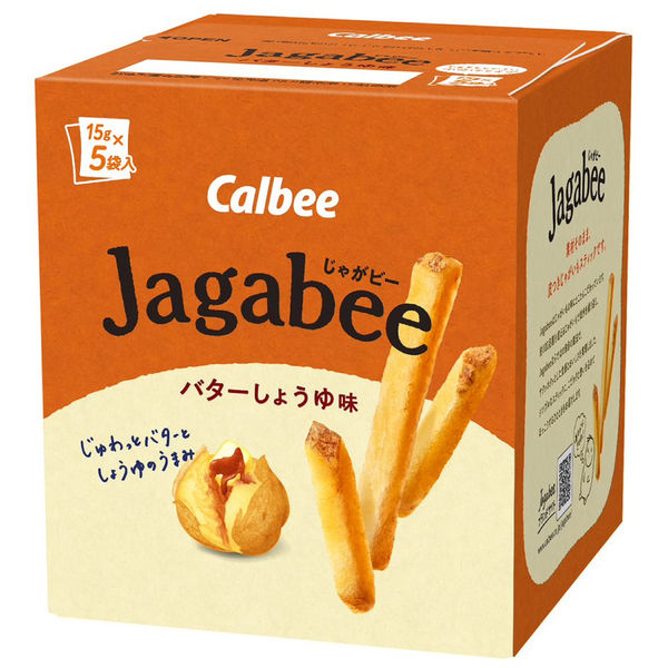 日本Calbee Jagabee 牛油醬油味薯條80g盒裝75g (15g×5)
